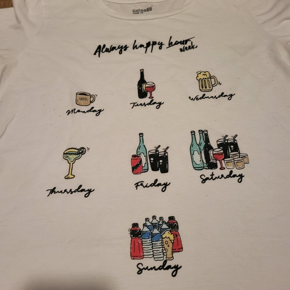 Always Happy Hour T-Shirt - Picture 1 of 3